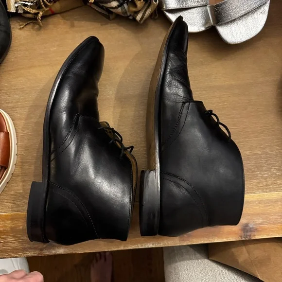 Florsheim Black Leather Oxfords - Picture 3 of 4